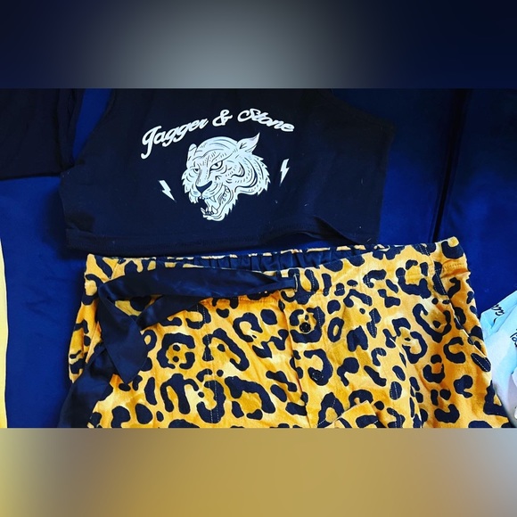 🔥 NWT, NWOT & OTHER COFFEE TIGER POP ART PAJAMA LOUNGE LOT L BOXERCRAFT - Picture 5 of 8